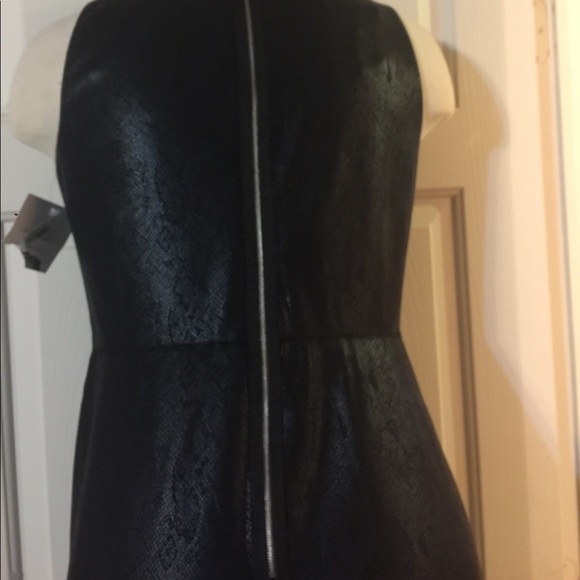 Donna Morgan Sz 6 Black Snakeskin Dress - Picture 4 of 6