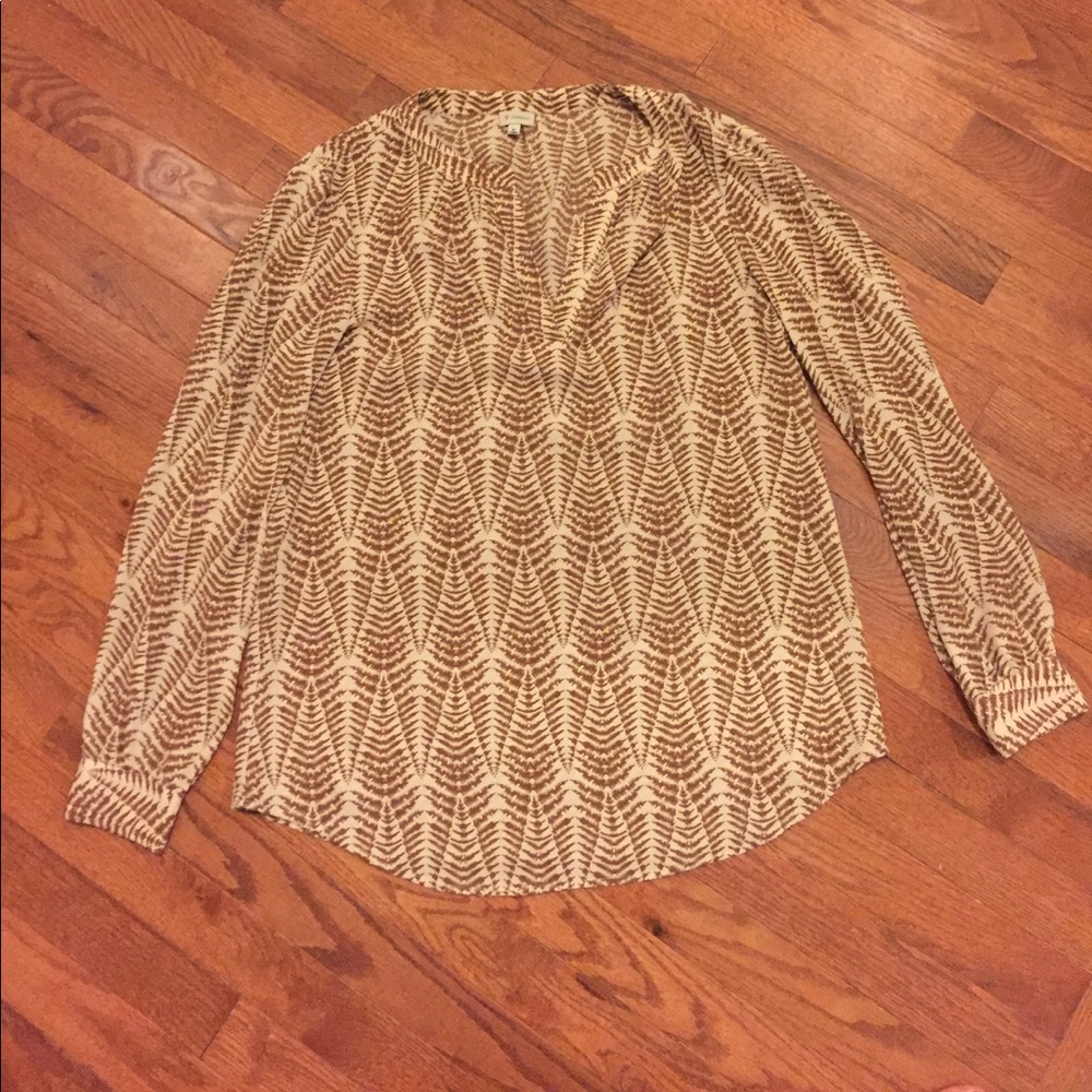 Cremieux Neutral Blouse