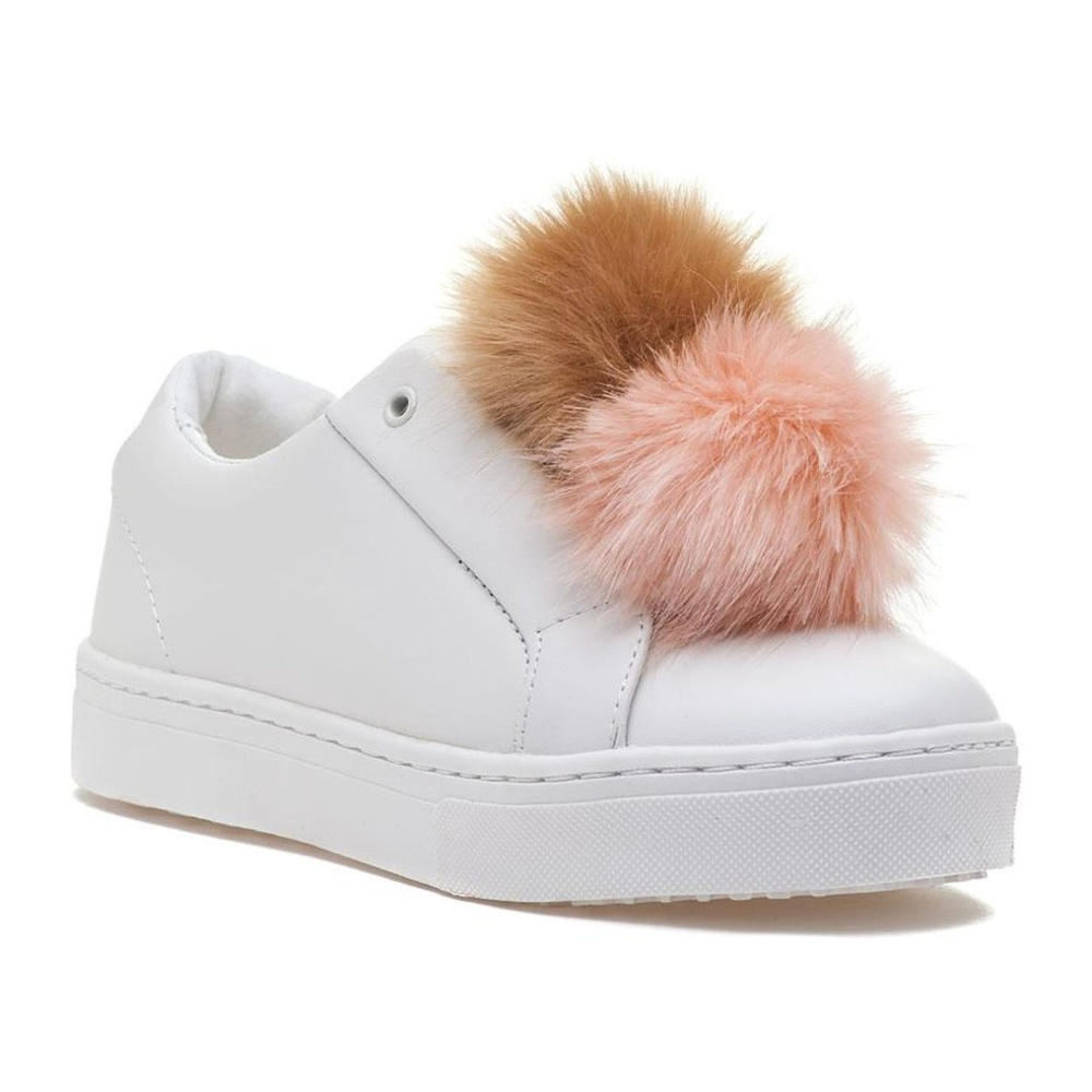 🆕 Sam Edelman Faux Fur Laceless Sneaker - Picture 2 of 4