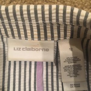 Liz Claiborne size 12 seersucker jacket