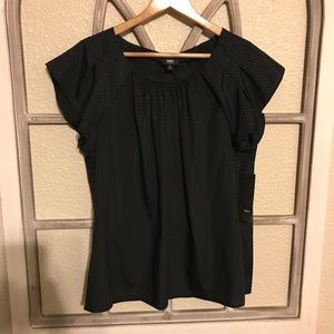 NWT Women's XL black Mossimo blouse