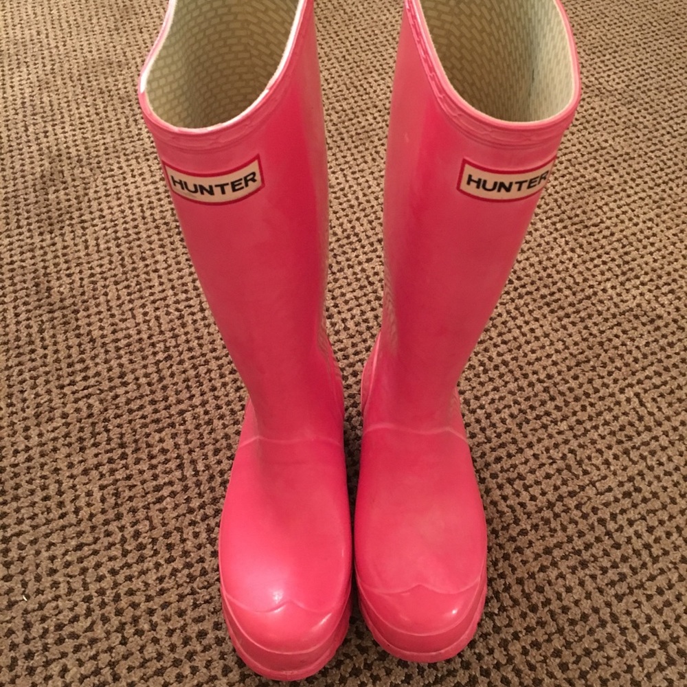 Hunter Boots- Pink size 6