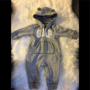 Gap cozy bodysuit with hoodie