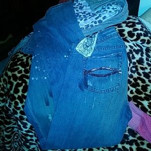 RARE abercrombie destroyed bling jean! NWT 10!