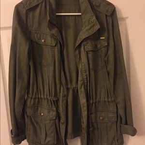 Green army style jacket