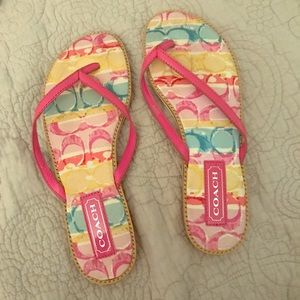 Coach flip flops