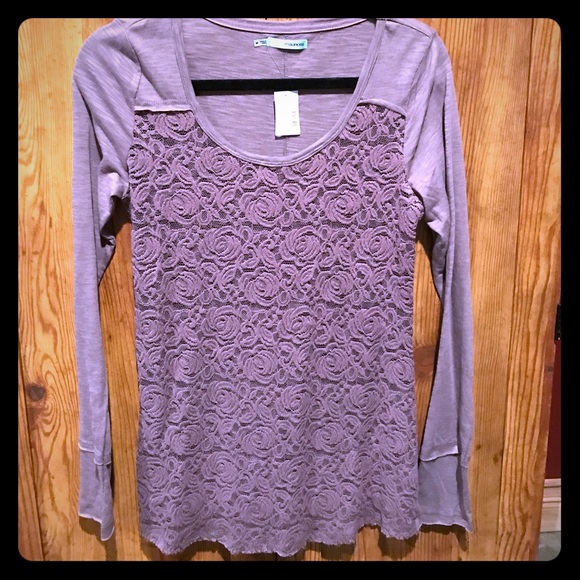 Maurice's Long Sleeve Lace Shirt - Picture 1 of 1
