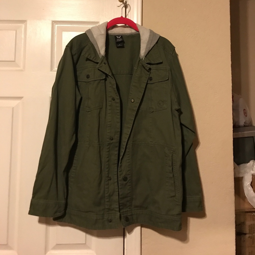 Green army style jacket