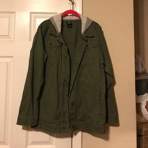 Green army style jacket