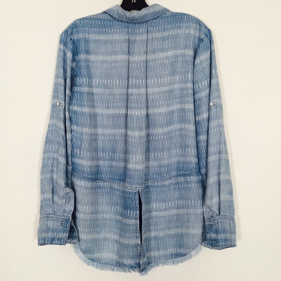 Anthropologie's Cloth & Stone Fray Shirt NWOT - Picture 5 of 7