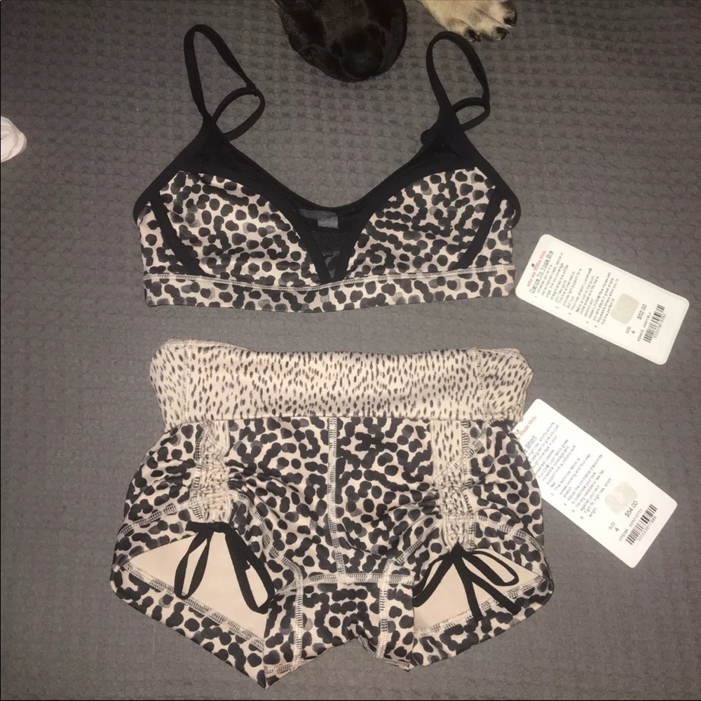 Lululemon bundle shorts and bra