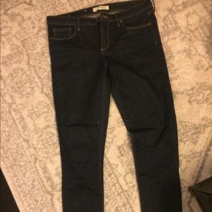 Banana Republic dark wash skinny jeans stretch