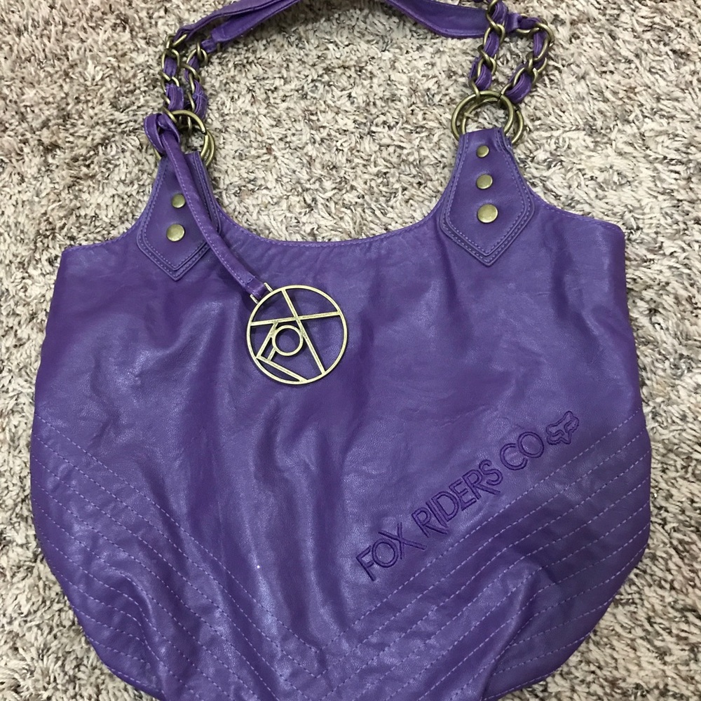 FOX RACING PURPLE HOBO BAG