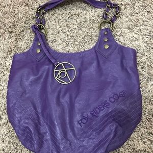 FOX RACING PURPLE HOBO BAG