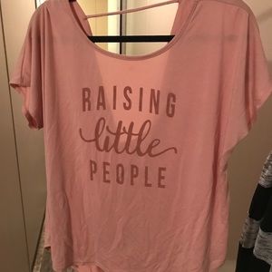 Raising little people graphic T