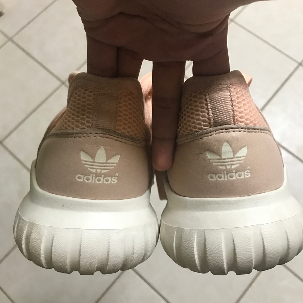 Blush pink adidas