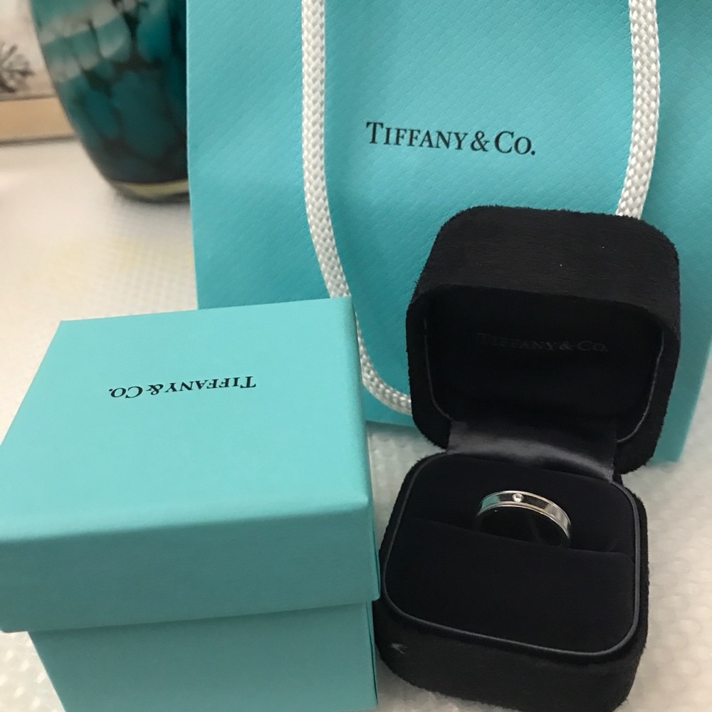 Tiffany Flat Double Milligram Wedding Band Ring