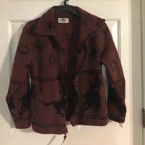 vintage western sweater size XS