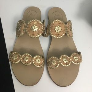 Cork and Gold Jack Rogers