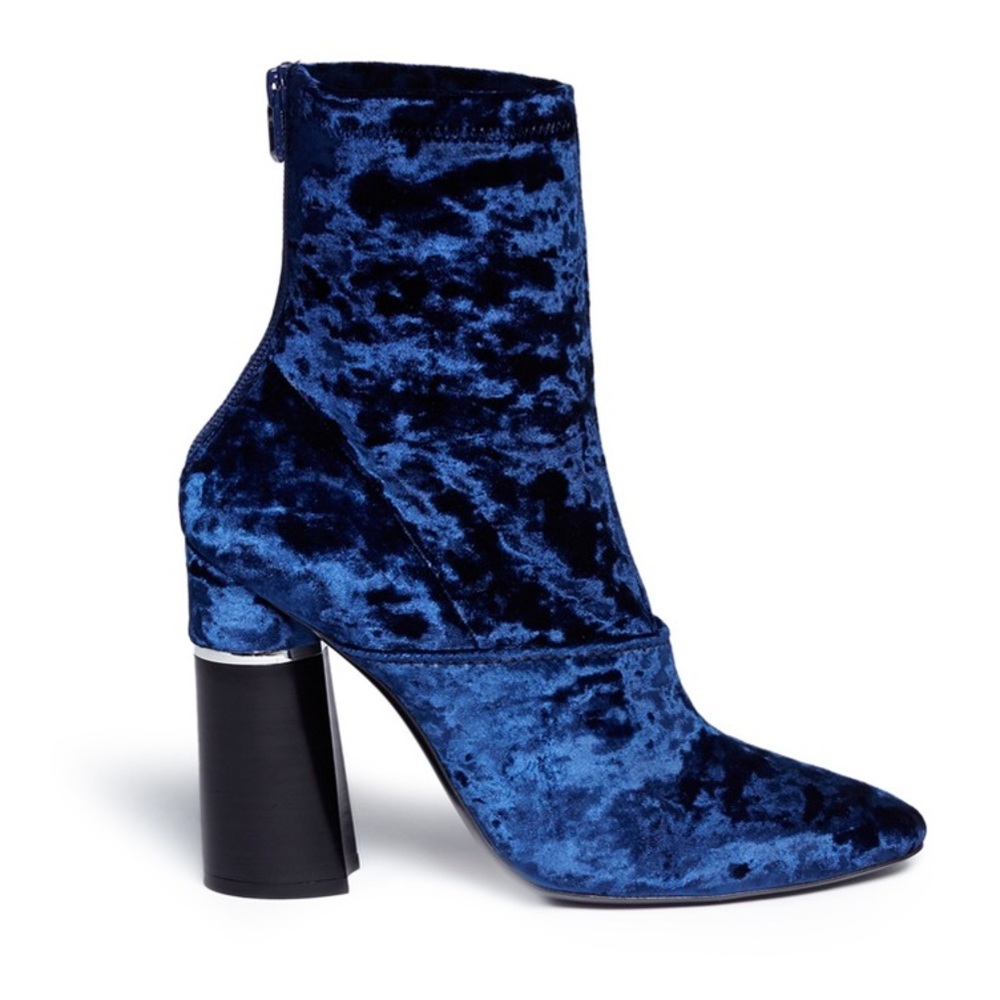 3.1 Philip Lim - Blue Velvet Kyoto Sock Booties