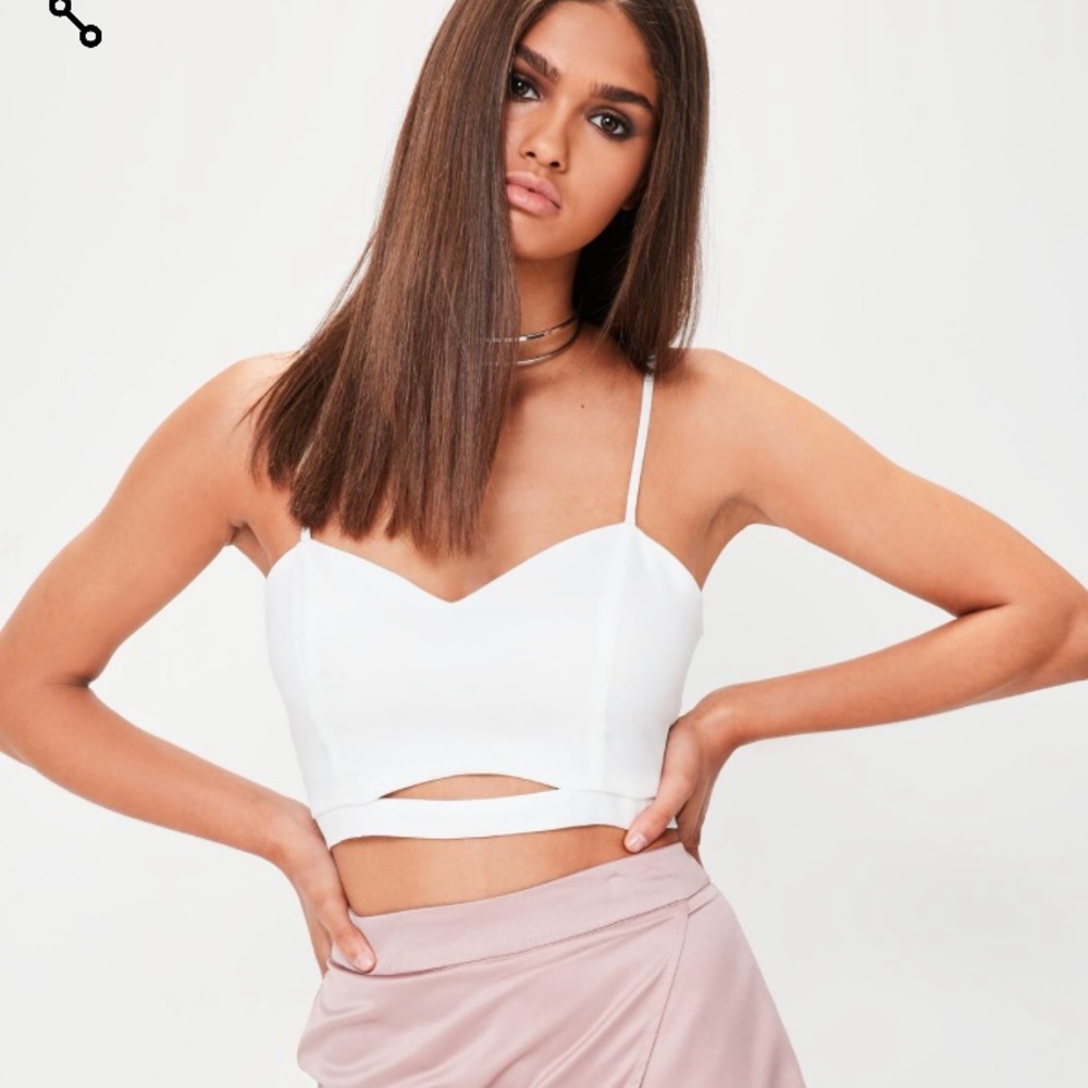 Missguided Crepe Cutout Bralete