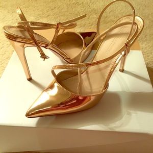 Rose Gold Heeled Shoes