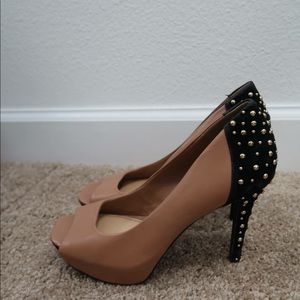 Jessica Simpson Studded Peep Toe Heels
