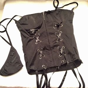 Final $. Nylon/Polyester Blend Bustier. L07