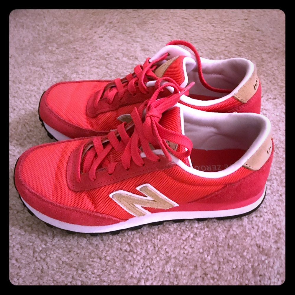 Pink/Red Retro style Custom New Balance Sneakers