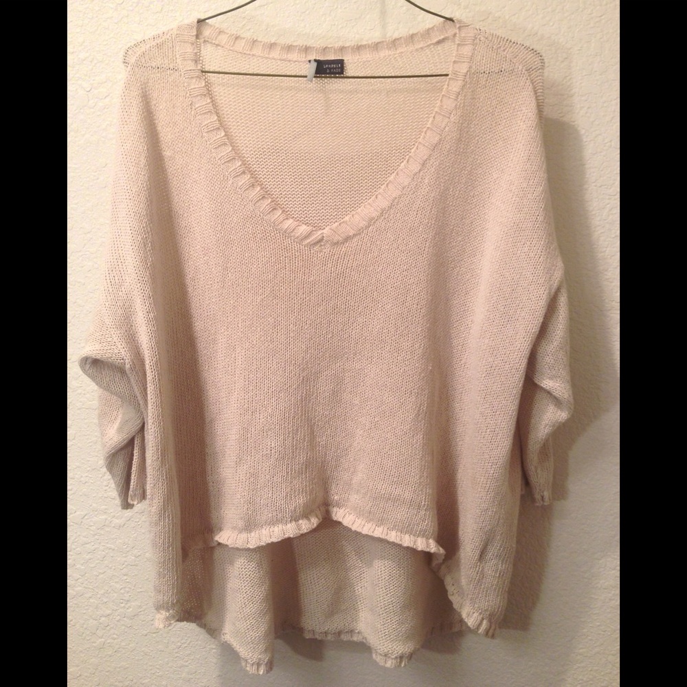 Urban outfitters sparkle &a fade sweater