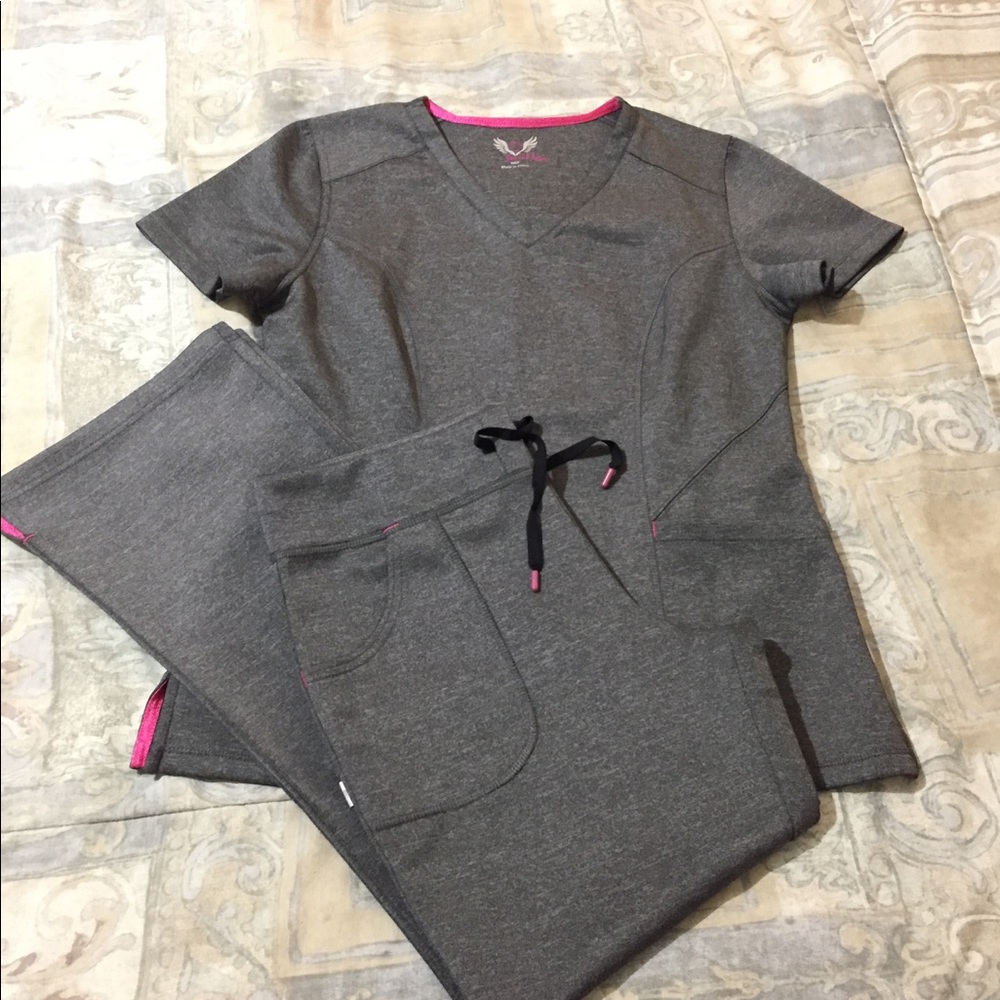 NWOT! Smitten Scrub Set