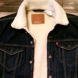 Levi Denim Jacket w/ Sherpa lining