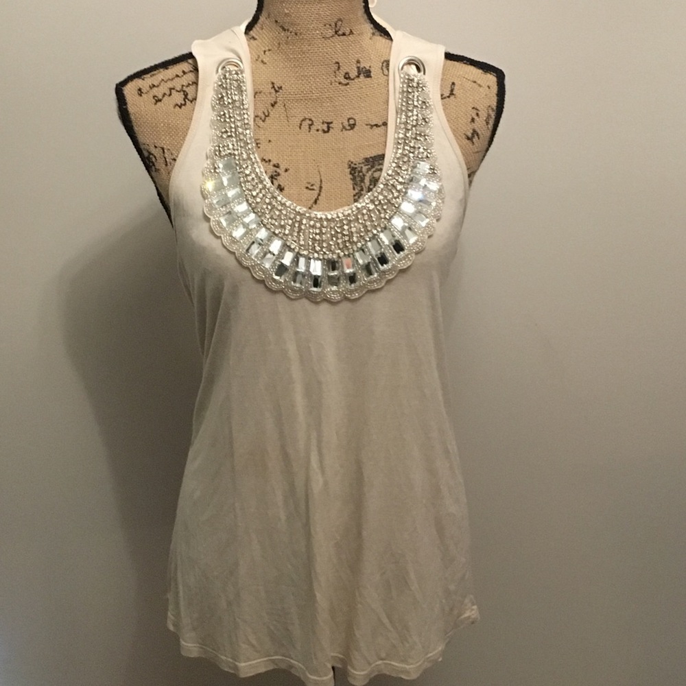 Racerback Tank w/ removable embellishment