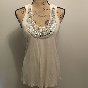 Racerback Tank w/ removable embellishment
