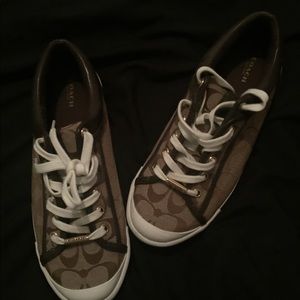 Authentic Brown Coach Sneakers