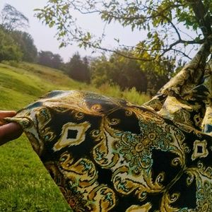 Custom made printed silk jacket
