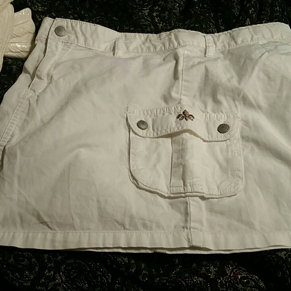 In stitches mini skirt