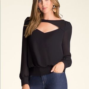 Open back silky blouse