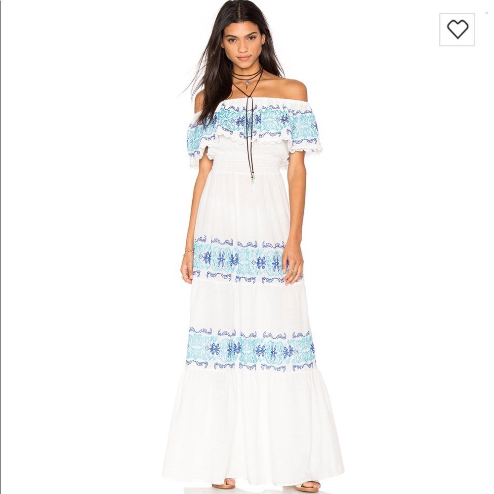 Greek Isle Maxi Dress in white by Nightcap