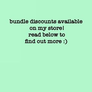 bundle discounts!