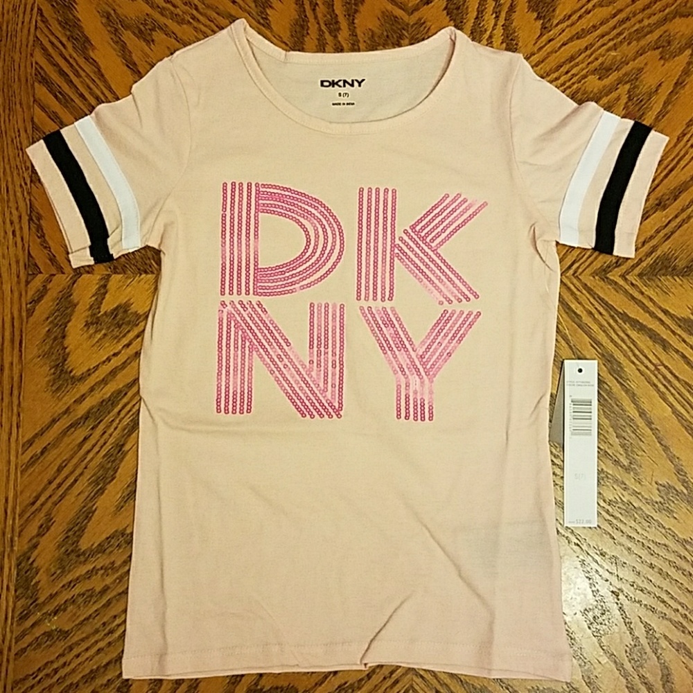 DKNY LOGO, JERSEY LIKE TSHIRT