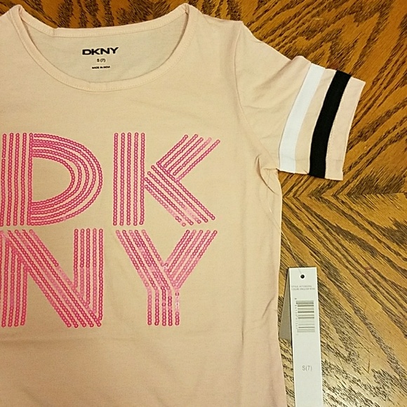 DKNY LOGO, JERSEY LIKE TSHIRT - Picture 3 of 3