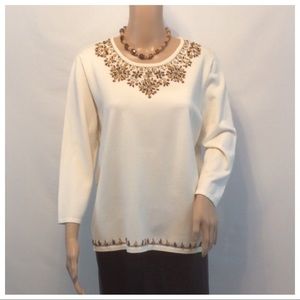 ALFRED DUNNER Beaded Top