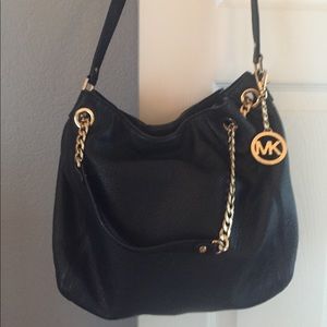 MK Black leather Bag