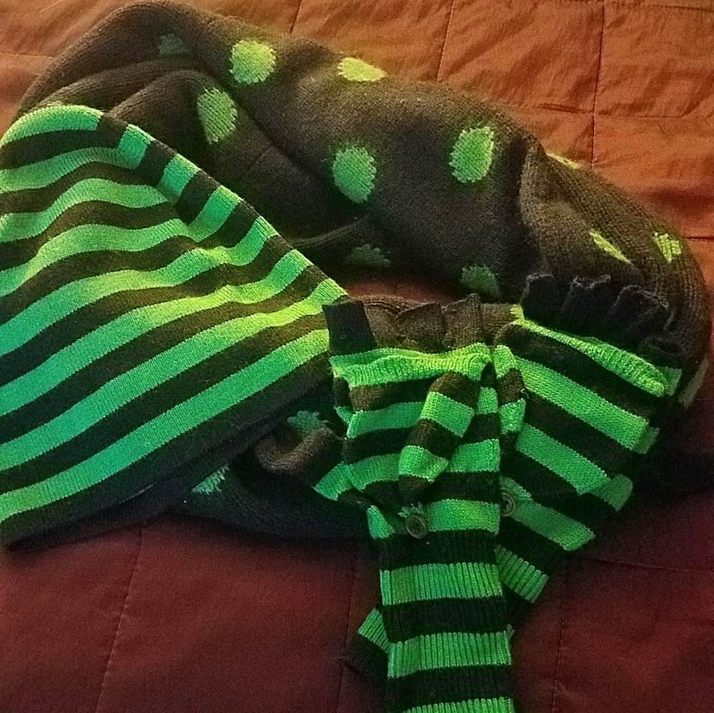 Jcrew hat&gloove set with scarf