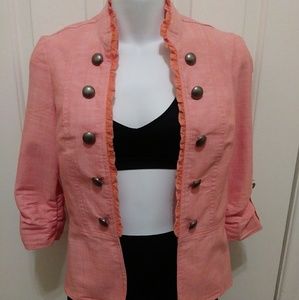 G by guess coral womens blazer