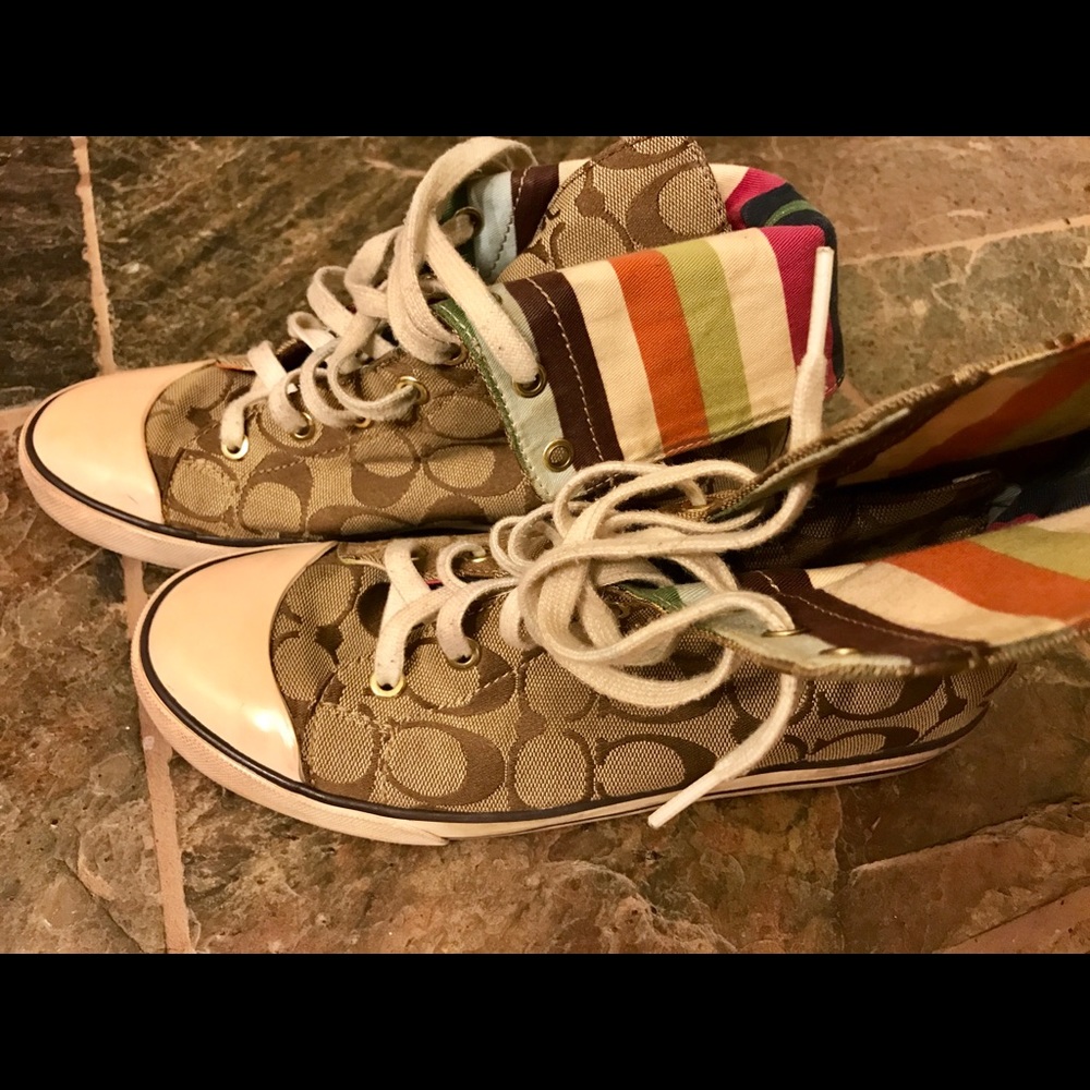 Coach hi top sneakers