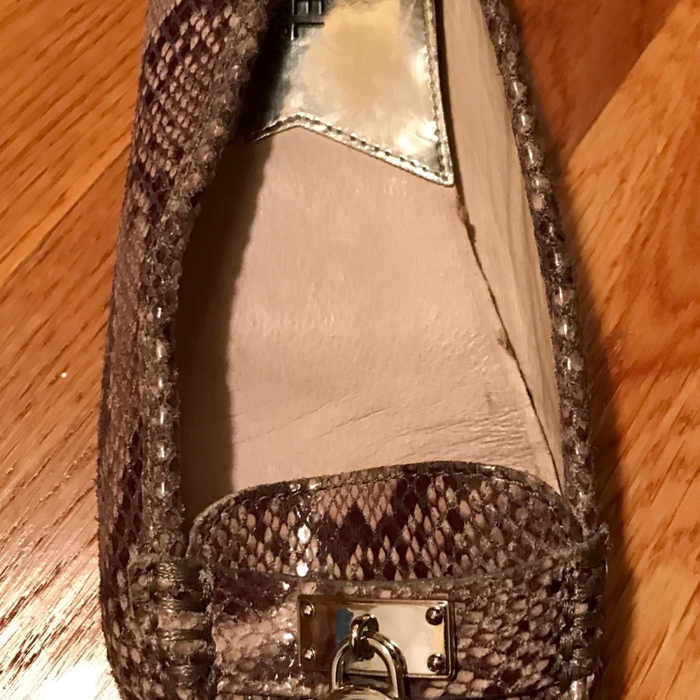 Snake Skin Mk Flats View 2