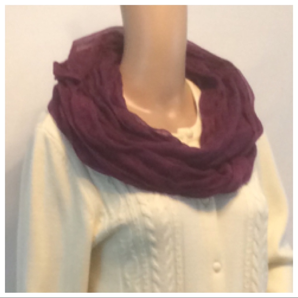 Purple Circular Scarf - Picture 2 of 8