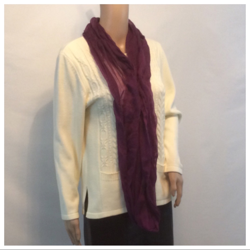 Purple Circular Scarf - Picture 3 of 8